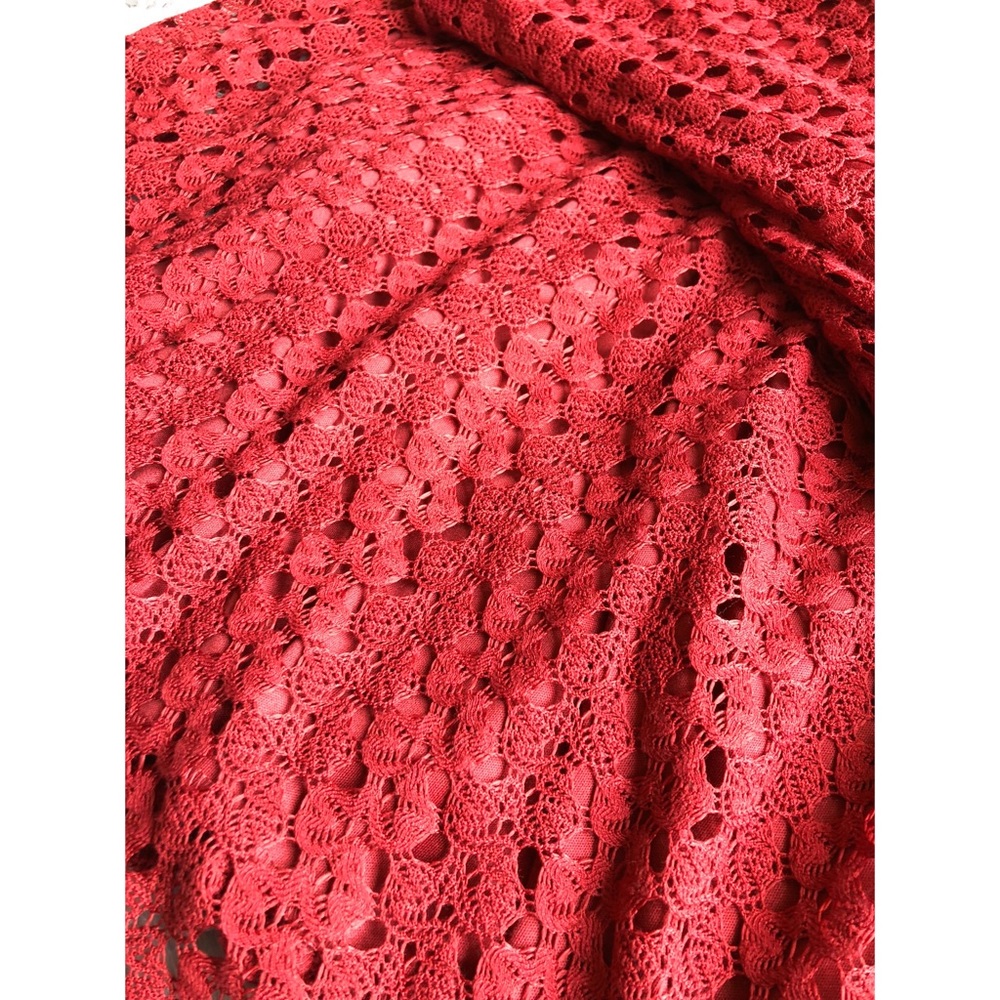 ALTAR'D STATE Maroon Red Lace Halter Dress - Picture 5 of 5